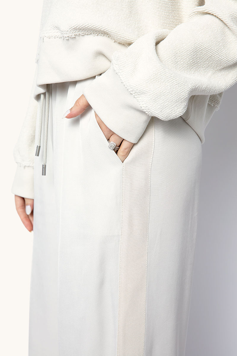 ATM Viscose Twill Pull-On Pant in Gesso