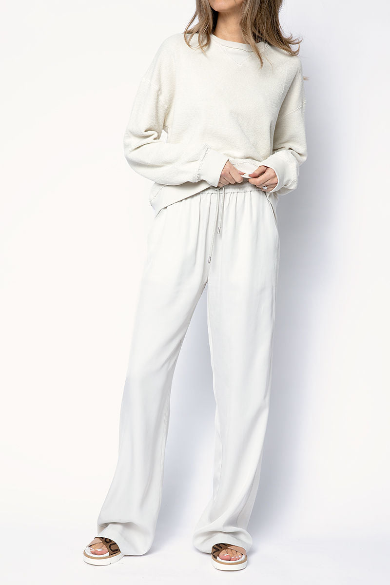 ATM Viscose Twill Pull-On Pant in Gesso