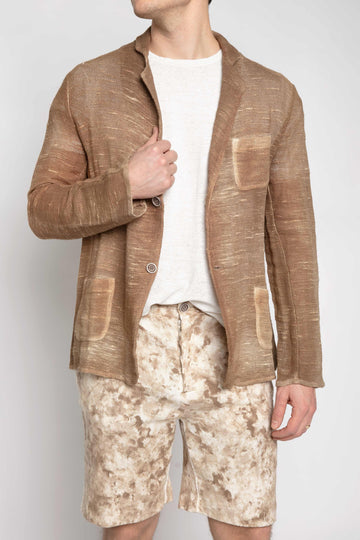 AVANT TOI Linen Blazer in Sughero