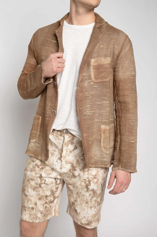 AVANT TOI Linen Blazer in Sughero