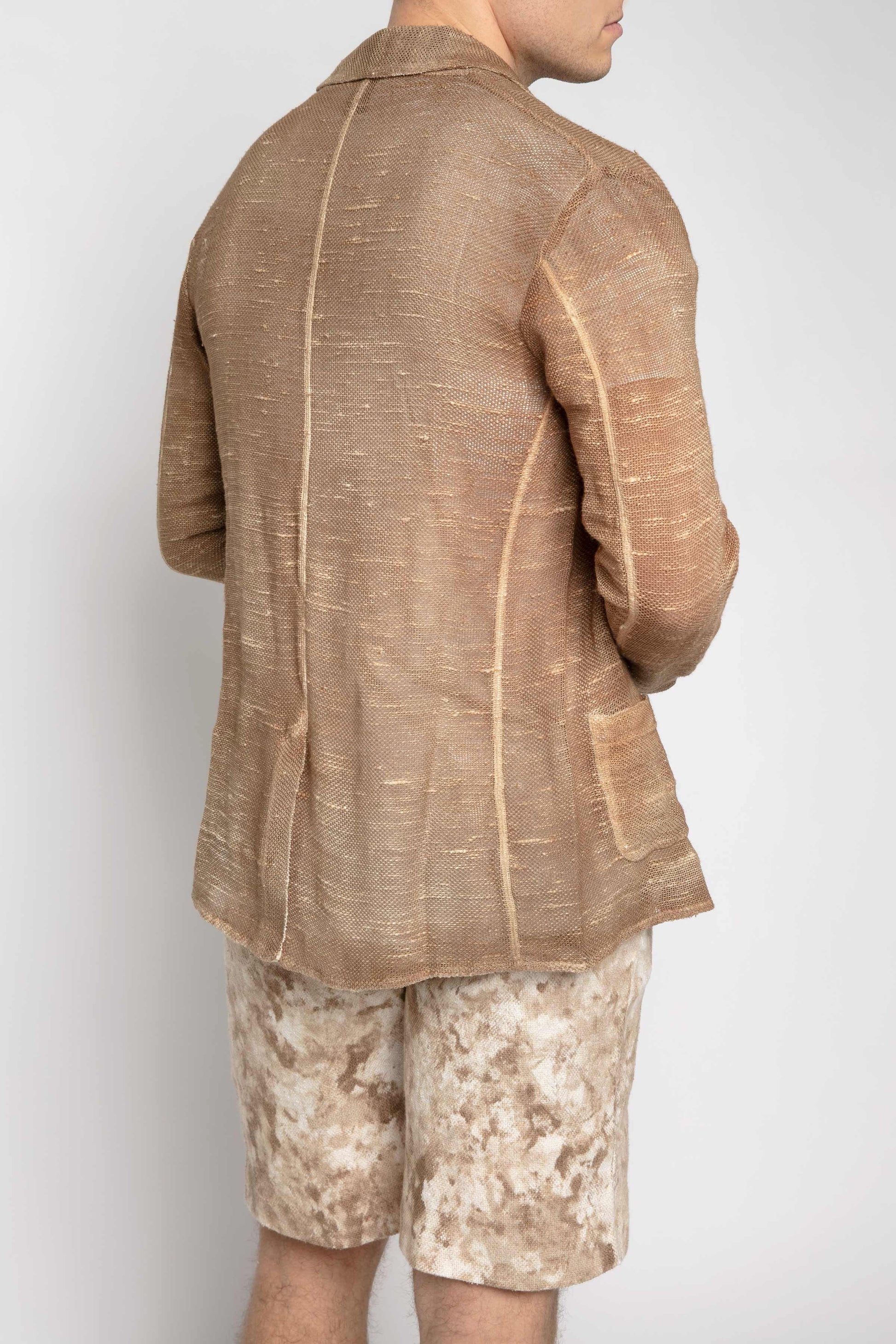 AVANT TOI Linen Blazer in Sughero