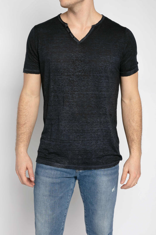 AVANT TOI Linen T-Shirt in Navy