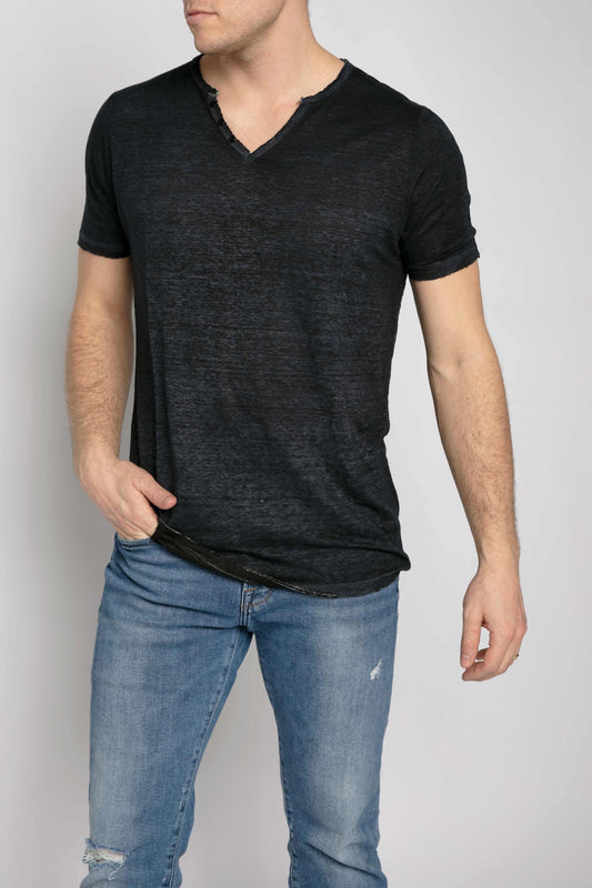 AVANT TOI Linen T-Shirt in Navy