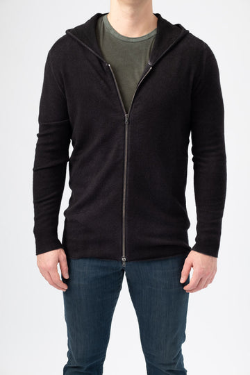 AVANT TOI Zip-Up Hoodie in Nero