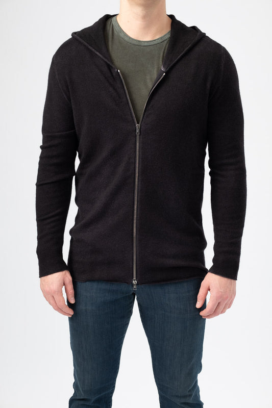 AVANT TOI Zip-Up Hoodie in Nero