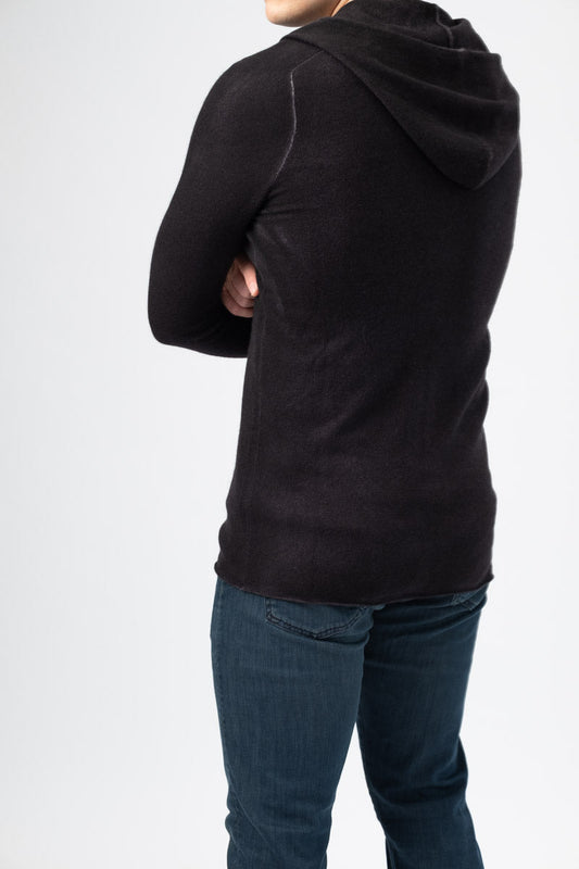 AVANT TOI Zip-Up Hoodie in Nero