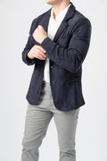 AVANT TOI Wool Blazer in Navy Blue