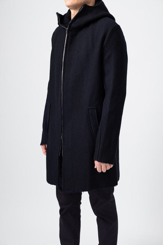 AVANT TOI Wool Coat in Navy Blue