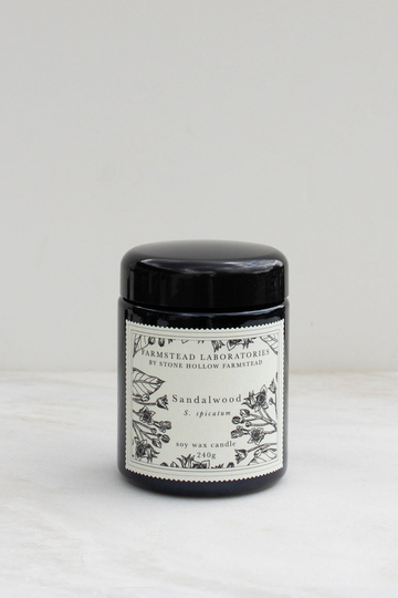 STONE HOLLOW FARMSTEAD Sandalwood Candle