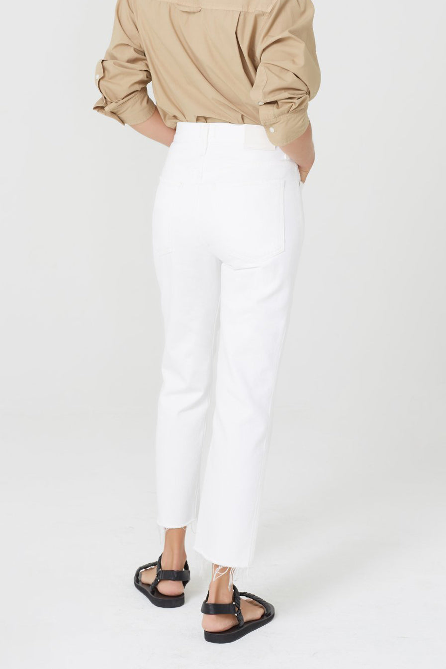 CITIZENS OF HUMANITY Daphne Crop High Rise Stovepipe Jean in Sail