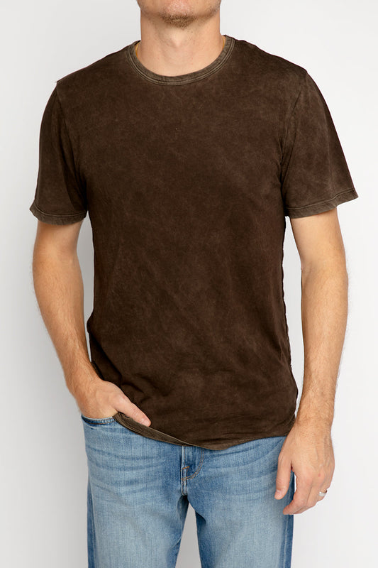 COTTON CITIZEN Classic Crewneck Tee in Vintage Espresso