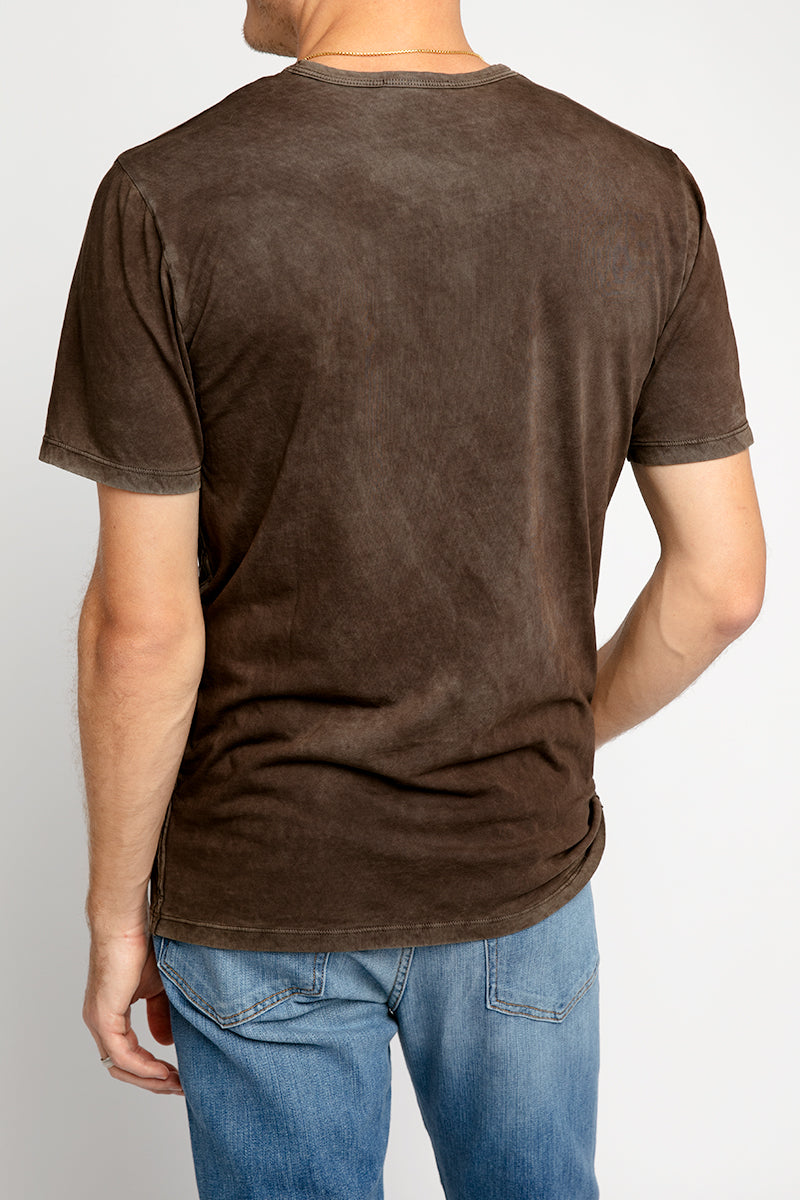 COTTON CITIZEN Classic Crewneck Tee in Vintage Espresso