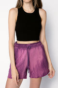 COTTON CITIZEN Ibiza Crop Tank in Jet Black