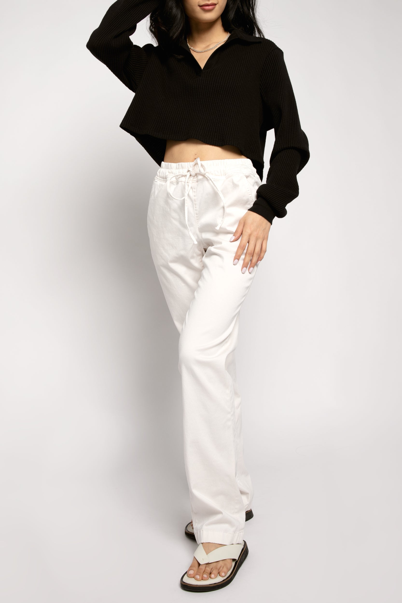 London Trouser in Pearl