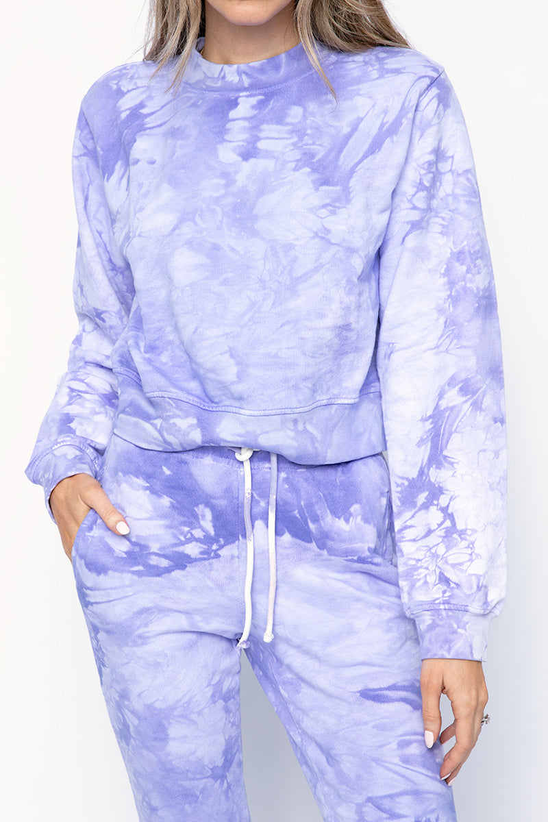 COTTON CITIZEN Milan Crewneck Sweatshirt in Lilac Crystal