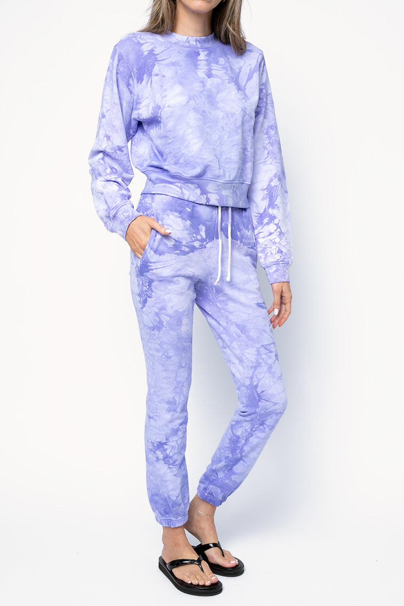 COTTON CITIZEN Milan Crewneck Sweatshirt in Lilac Crystal