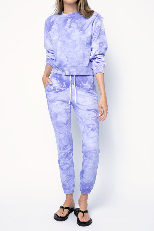 COTTON CITIZEN Milan Crewneck Sweatshirt in Lilac Crystal