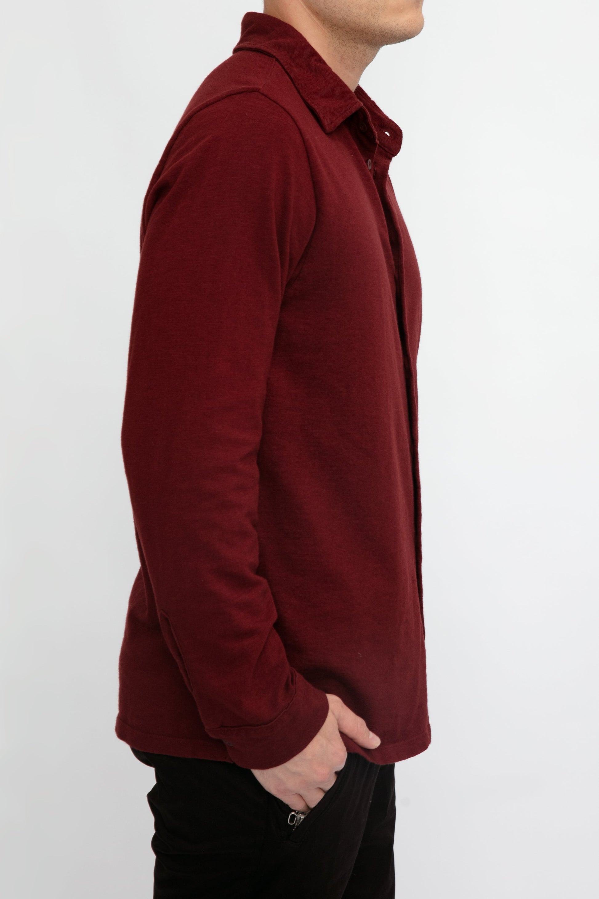 COTTON CITIZEN Presley Button Down Shirt in Brick