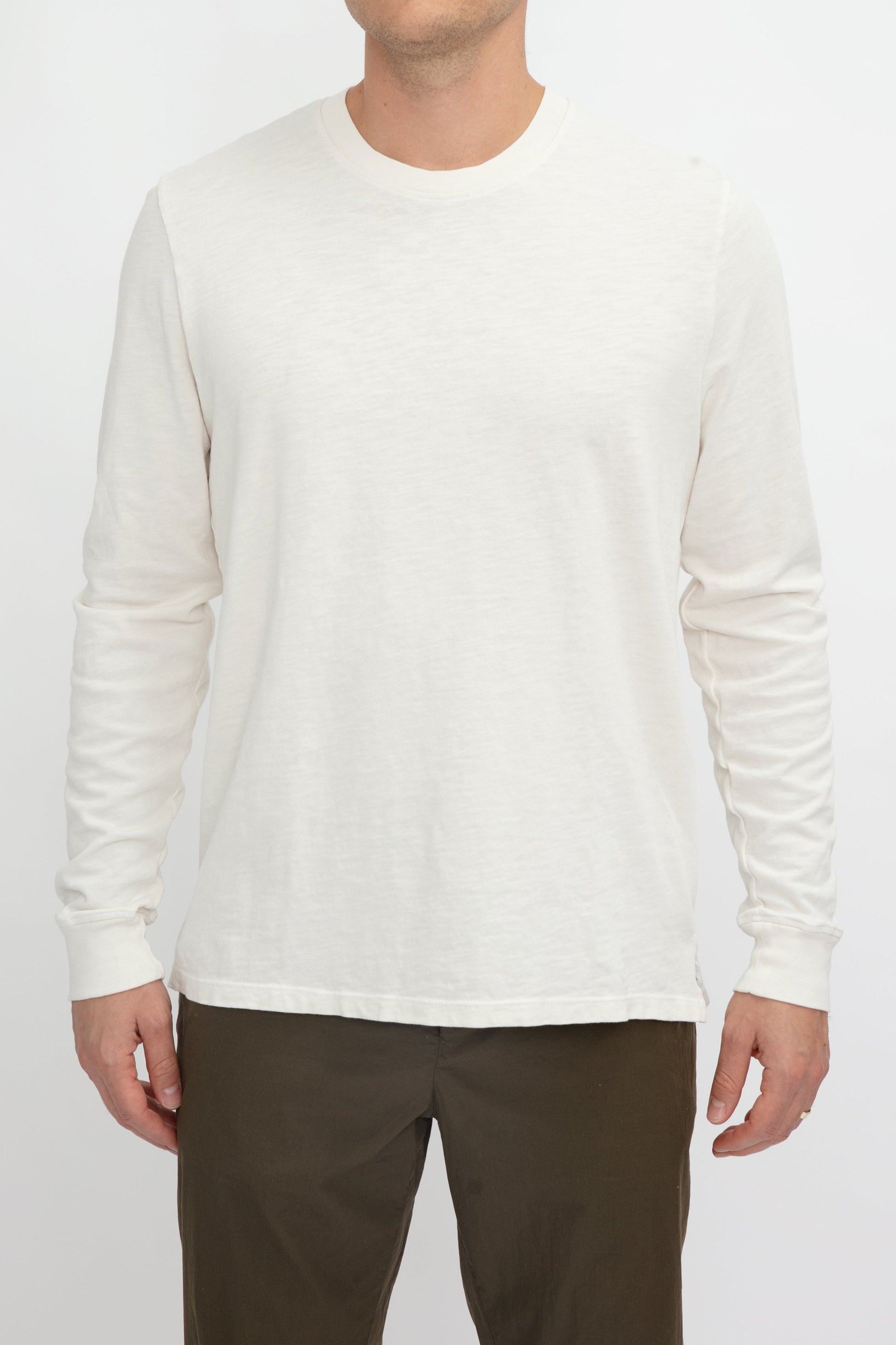 COTTON CITIZEN Presley Long Sleeve Shirt in Vintage Bone