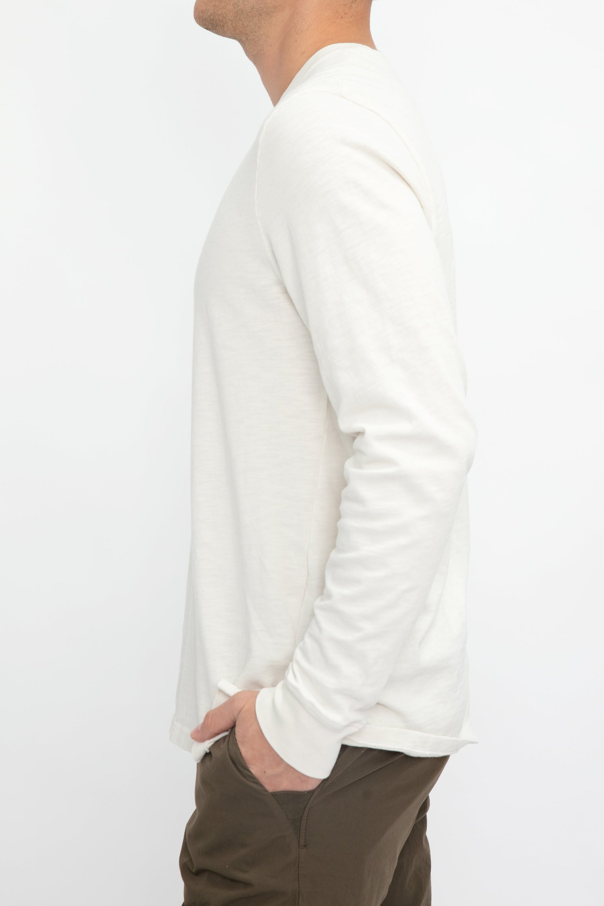 COTTON CITIZEN Presley Long Sleeve Shirt in Vintage Bone