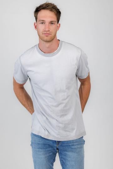 COTTON CITIZEN Prince T-Shirt in Silver Cast