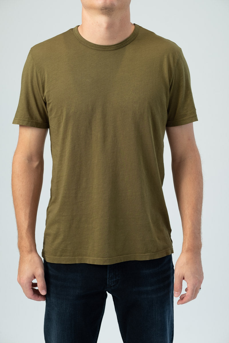 COTTON CITIZEN Classic Crewneck T-Shirt in Moss