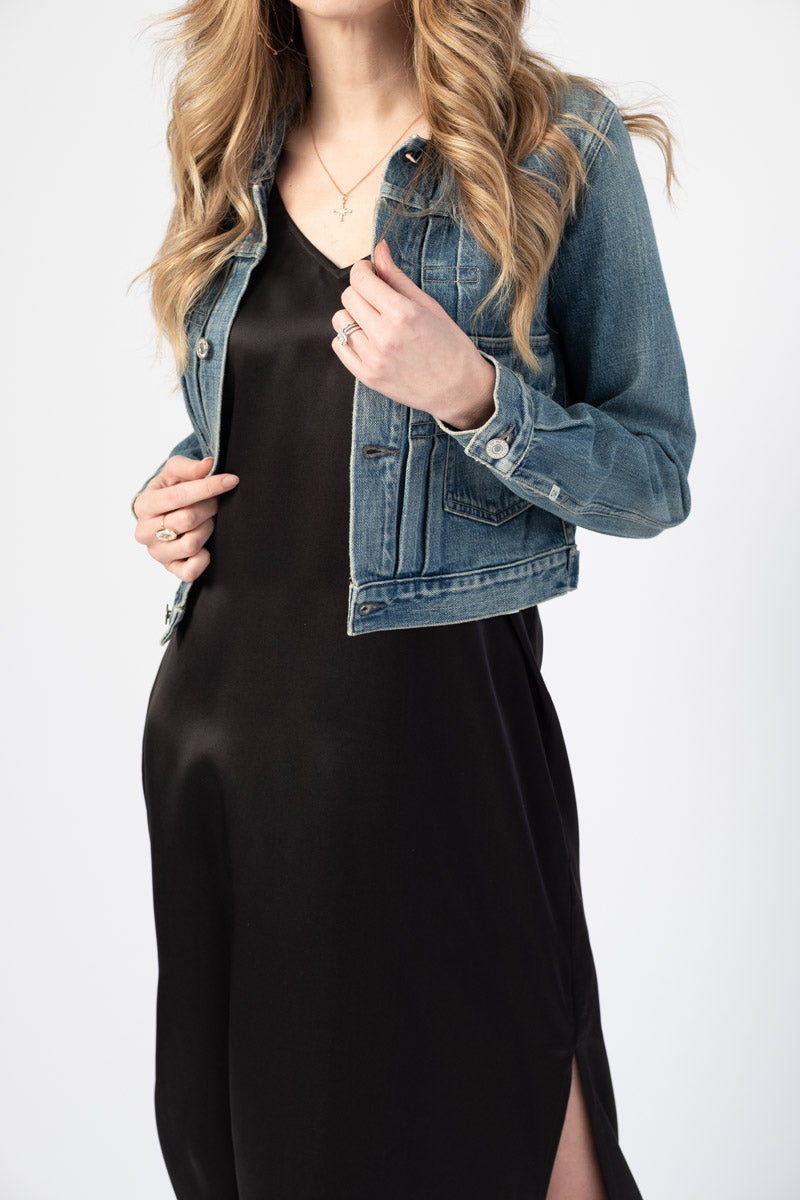 CITIZENS OF HUMANITY Logan Cropped Work Denim Jacket