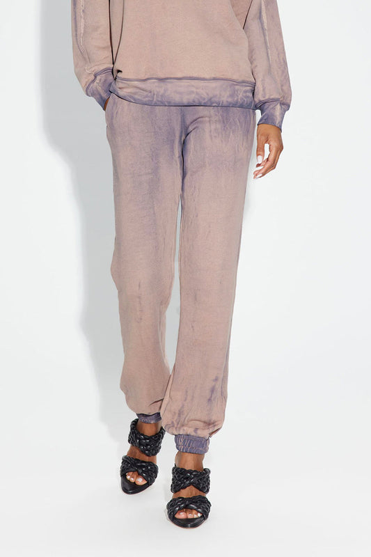 COTTON CITIZEN Brooklyn Sweatpants in Eggplant Mix