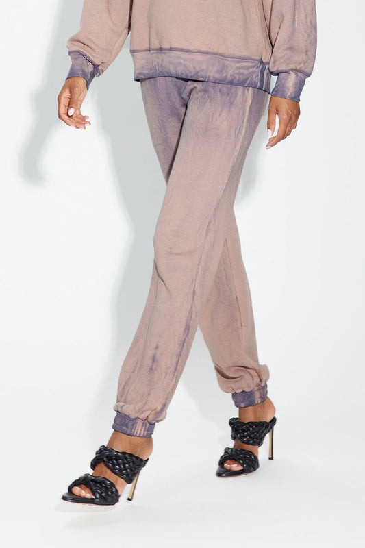 COTTON CITIZEN Brooklyn Sweatpants in Eggplant Mix