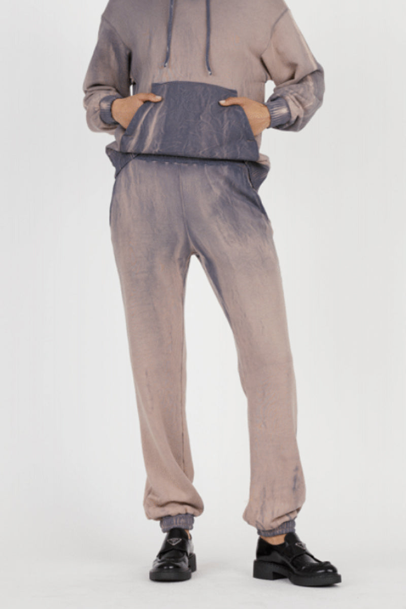 COTTON CITIZEN Brooklyn Sweatpants in Eggplant Mix