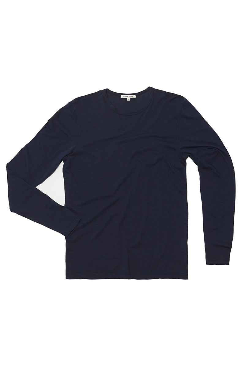 COTTON CITIZEN Classic Crewneck Tee in Super Navy