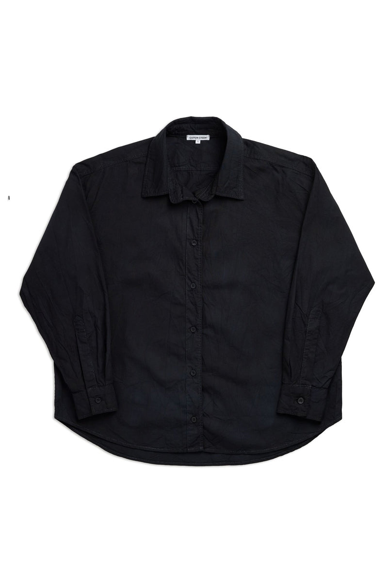 COTTON CITIZEN Santorini Shirt in Jet Black