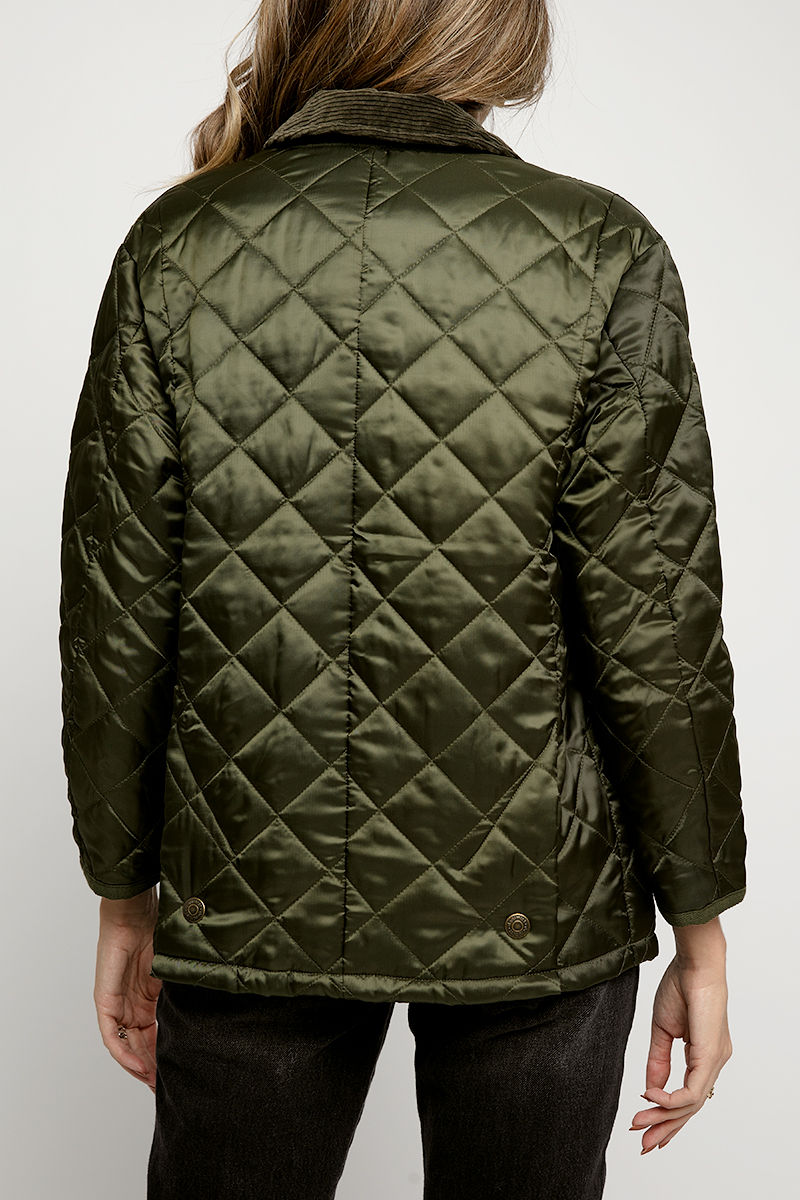 DENIMIST Quilted Jacket in Olive