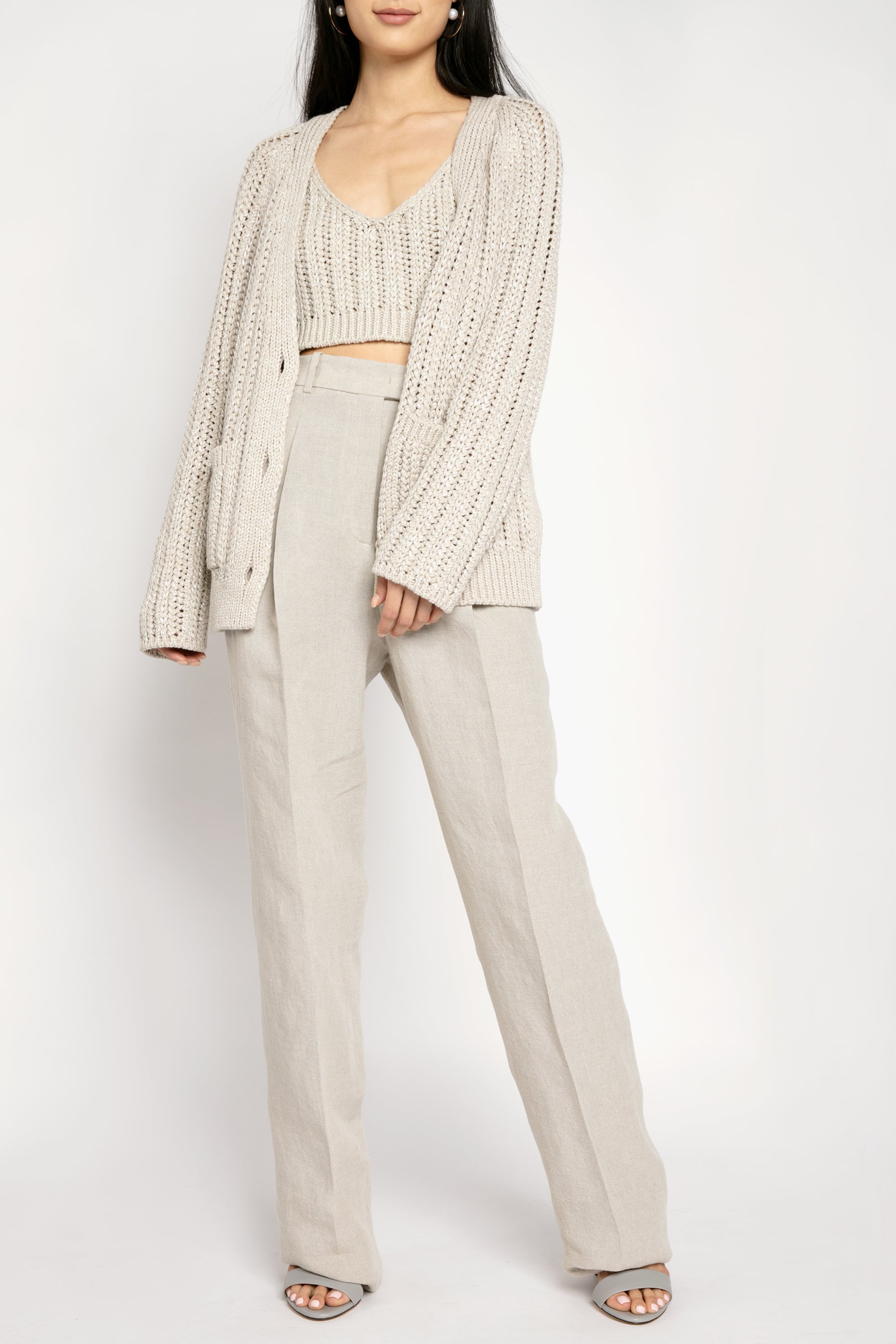 FABIANA FILIPPI Cotton Cardigan in Bamboo