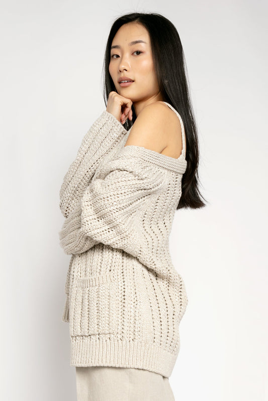 FABIANA FILIPPI Cotton Cardigan in Bamboo