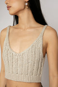 FABIANA FILIPPI Cropped Cotton Tank Top in Bamboo