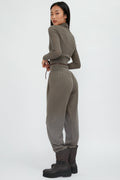 FABIANA FILIPPI High-Waist Jogger Pant in Militare