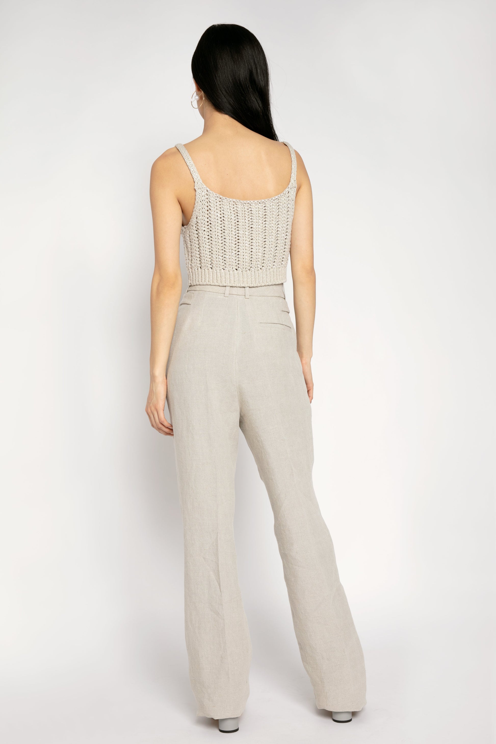 FABIANA FILIPPI Linen Trouser Pant in Dune