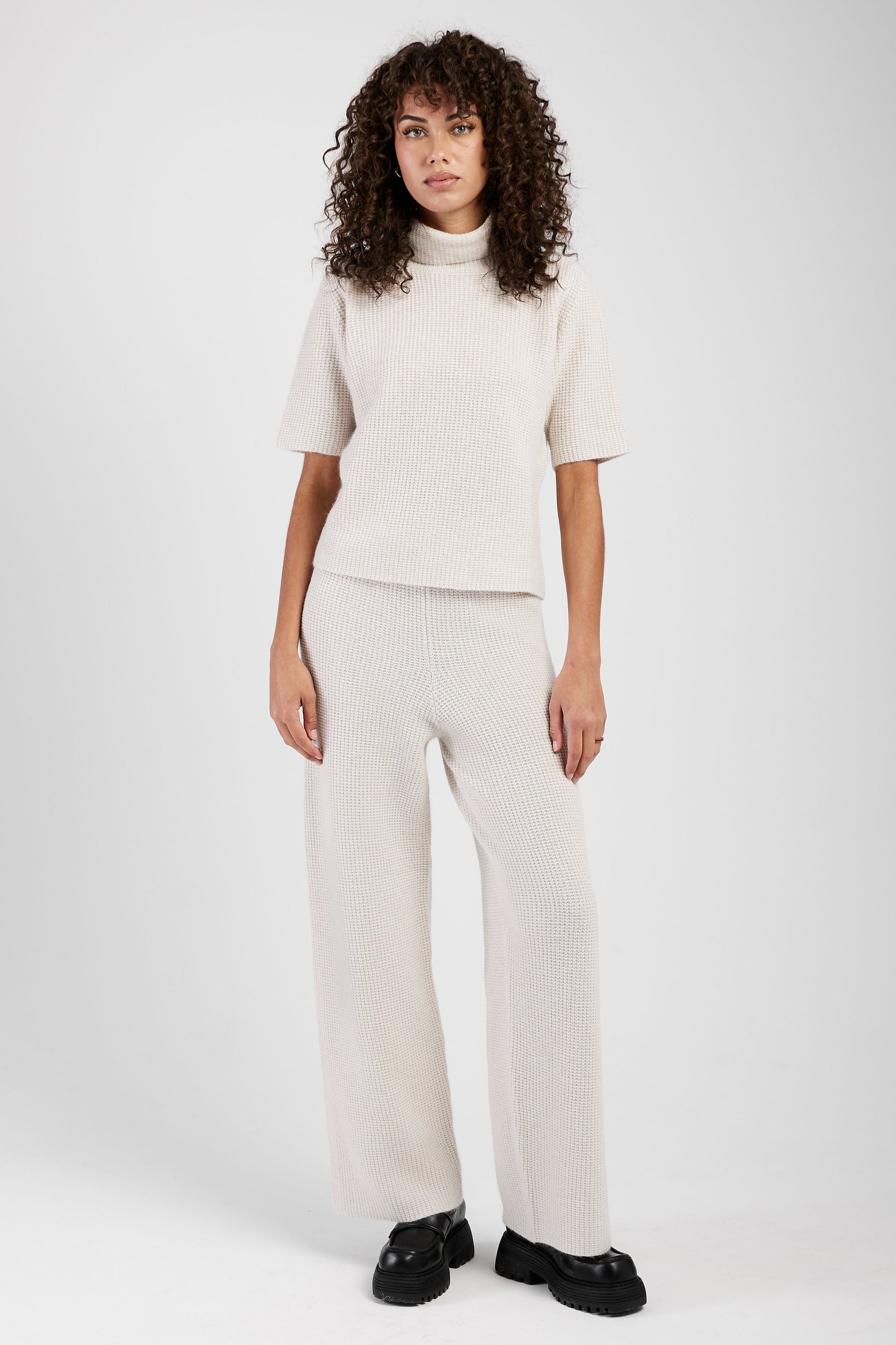 FABIANA FILIPPI Platinum and Mohair Sweater in Dune