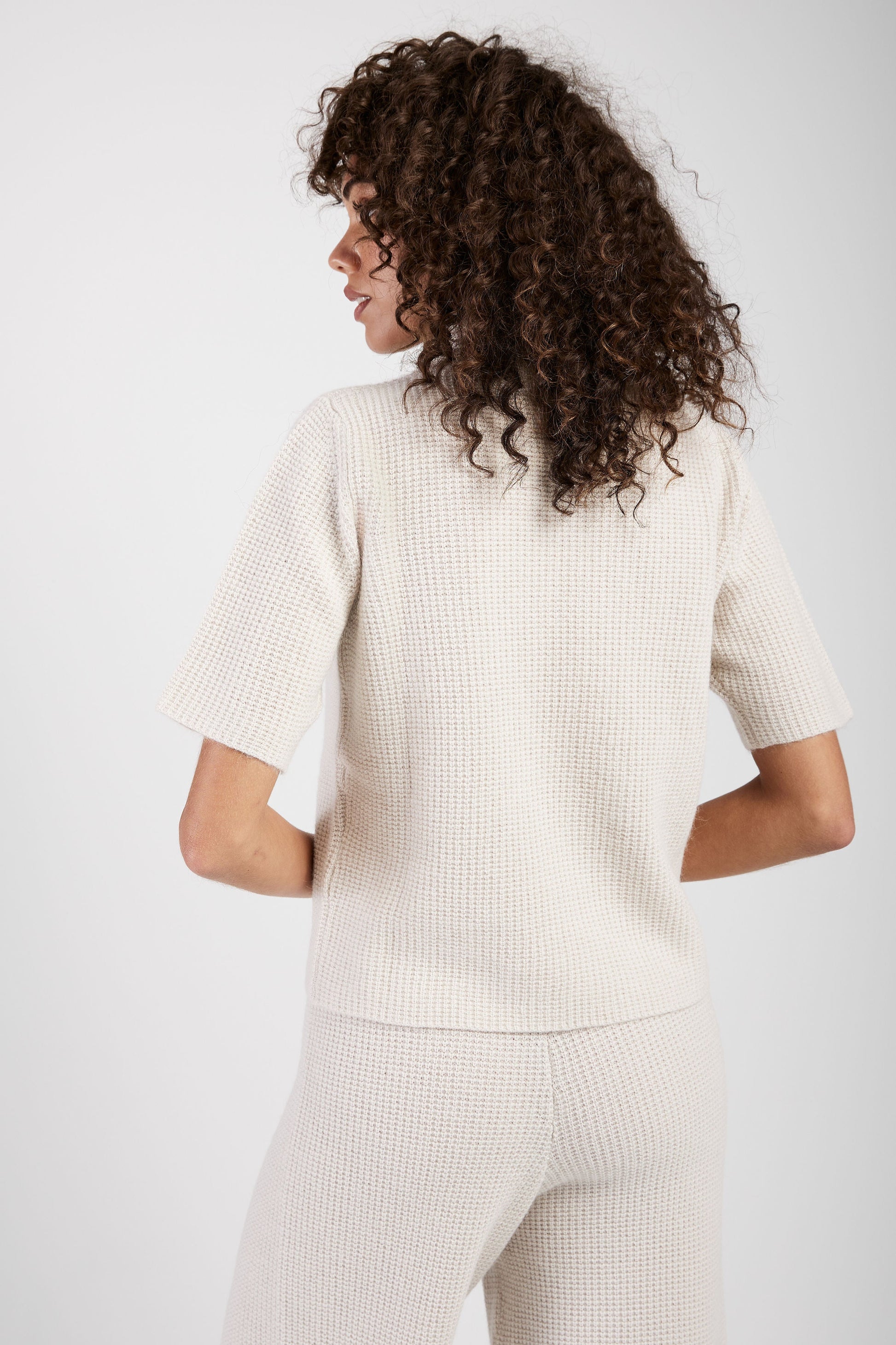 FABIANA FILIPPI Platinum and Mohair Sweater in Dune