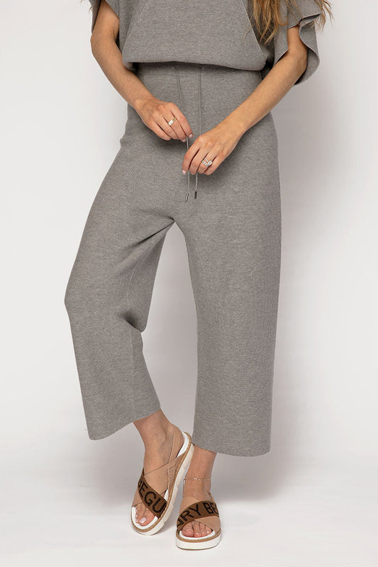 FABIANA FILIPPI Wide Leg Track Pants in Grey