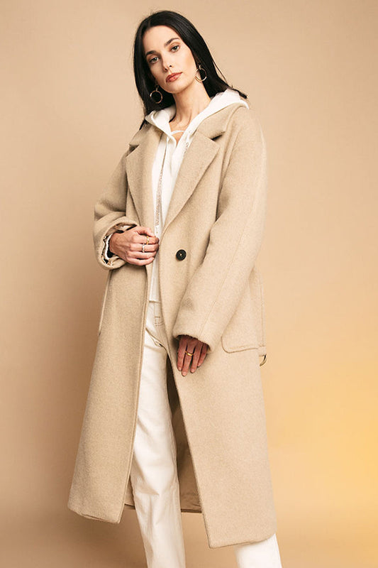FORTE FORTE Oversized Coat in Bamboo