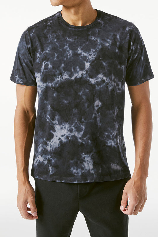 FRAME Tie Dye T-Shirt in Noir Multi