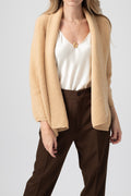 FORTE FORTE Wool Cashmere Oversized Cardigan in Vaniglia
