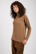 GENTRYPORTOFINO Wool Knit Sweater in Cammello