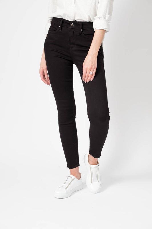 GOOD AMERICAN Good Legs Crop Jean in Black