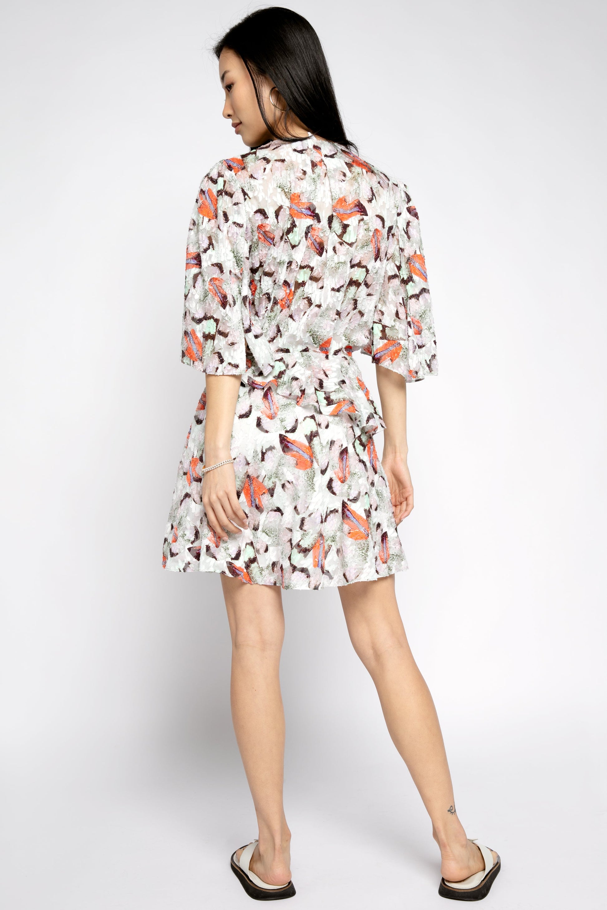 IRO Carlina Dress in Mixed Green Print
