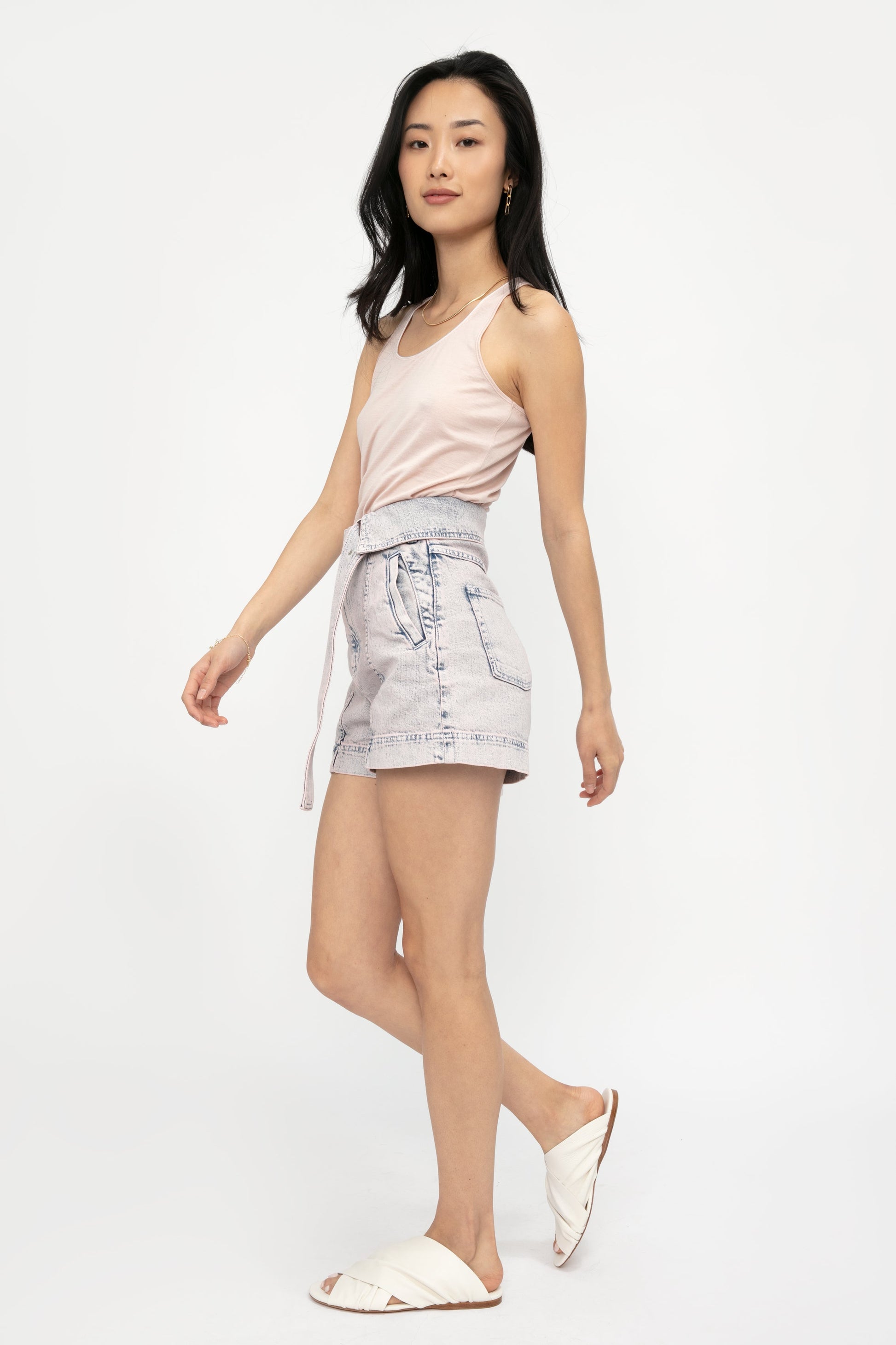 IRO Ciotat Short in Blue Bleached