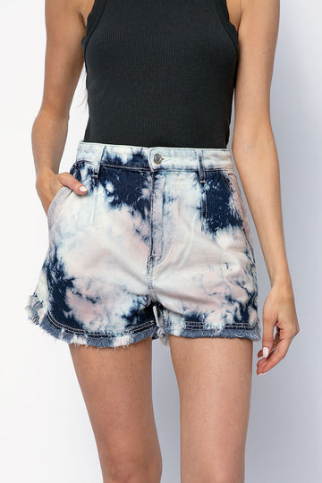 IRO Popi Shorts in Blue and Pink Multi