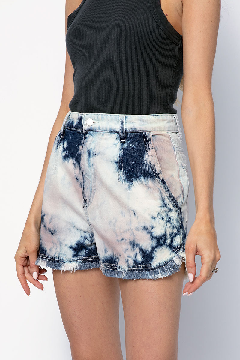 IRO Popi Shorts in Blue and Pink Multi